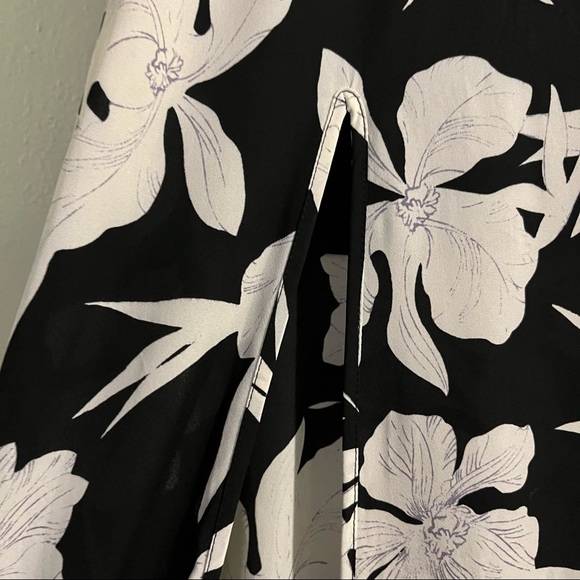 SMYM Hawaiian floral print maxi slit skirt SMALL - Picture 6 of 10